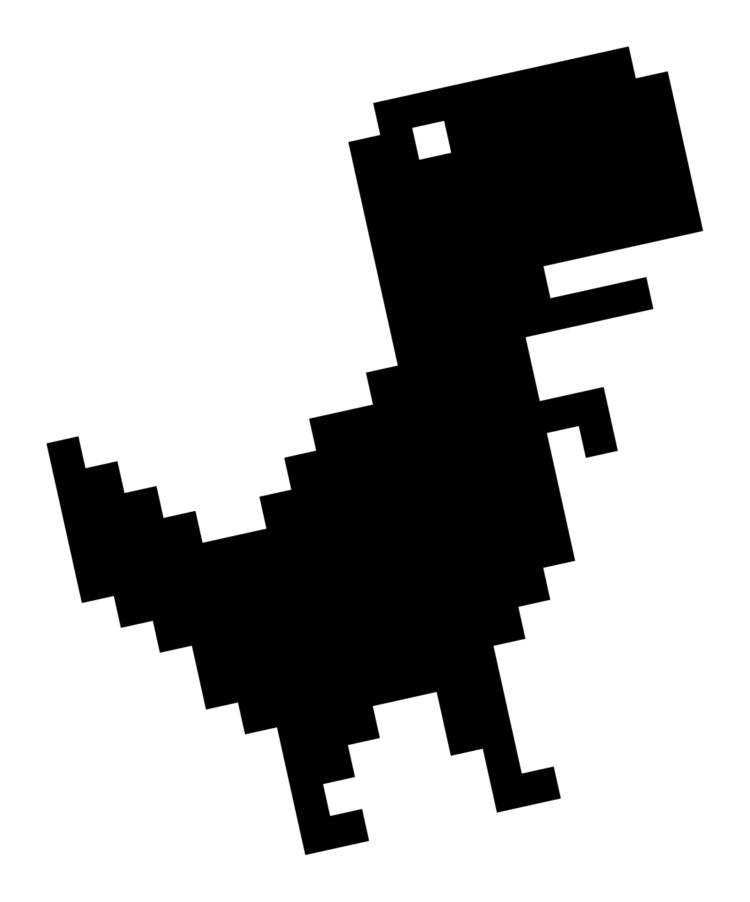 Pixel Dino Sticker